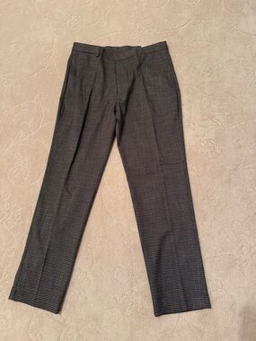 Tommy Hilfiger Brown & Black Micro Houndstooth Dress Pants
